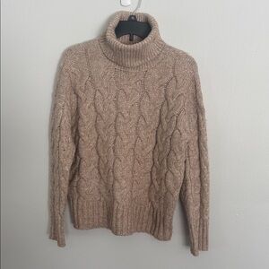 Medium a.n.a Tan Turtleneck Sweater
